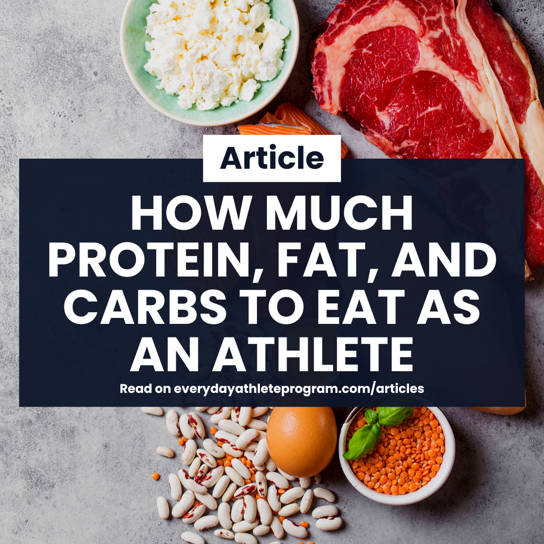 How Much Protein Fat and Carbs to Eat as an Athlete GAA